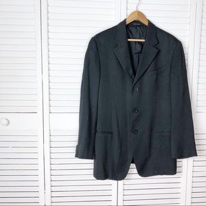 Armani wool blend black blazer